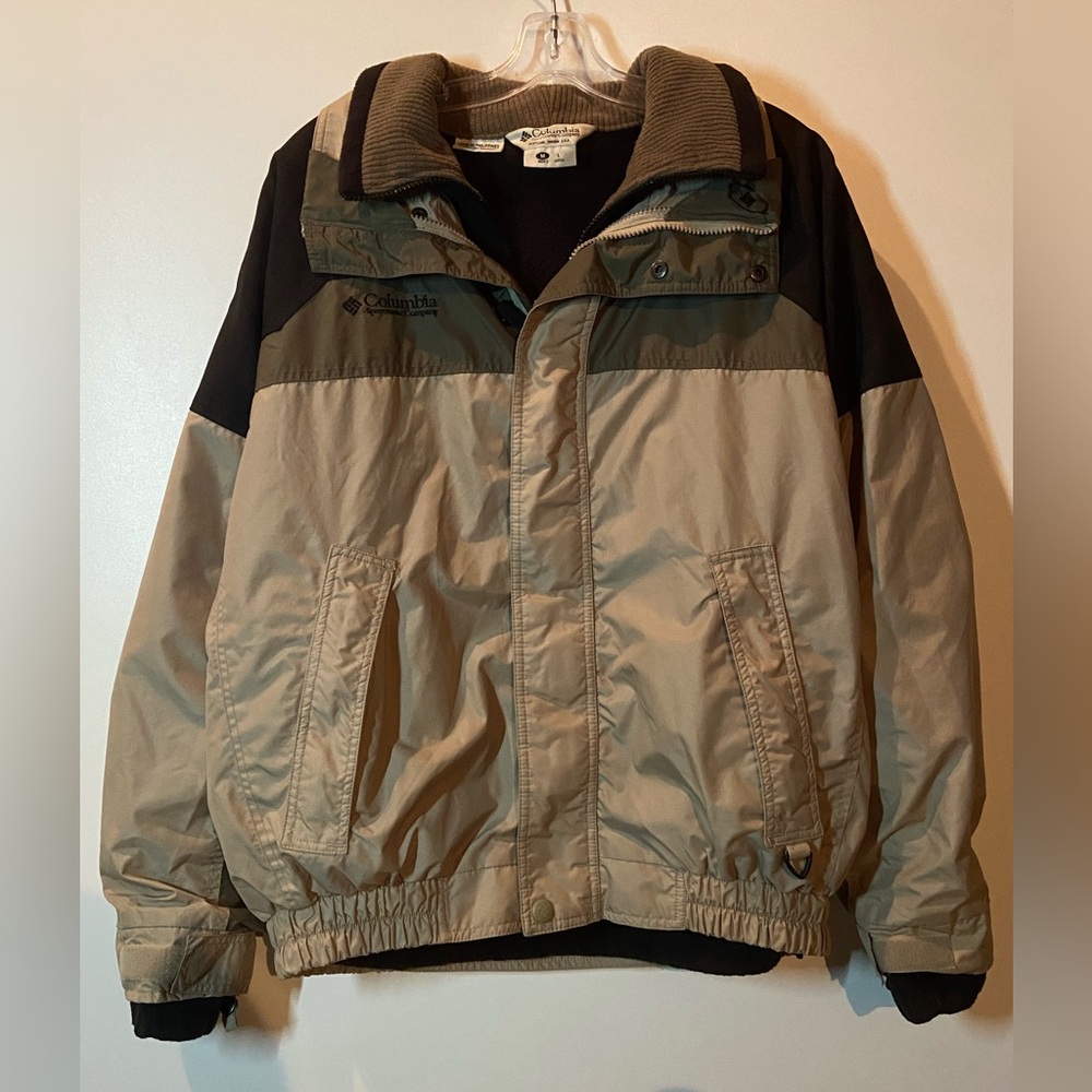 Vintage 3 in 1 Columbia Bugaboo Beige and Black Performance Jacket